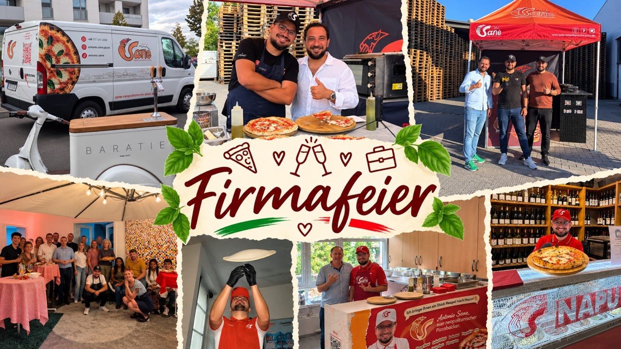 Firmenfeiern mit Antonio Sane Pizza